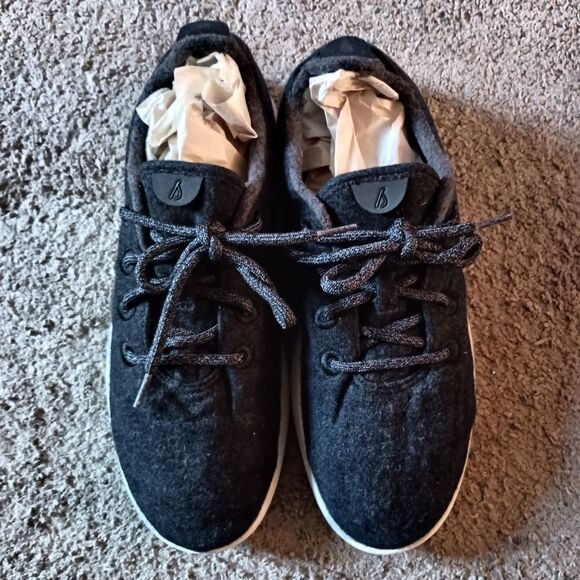 Allbirds Wool Runners Men's Size 12 Dark Charcoal Grey PRE-OWNED - Picture 2 of 6